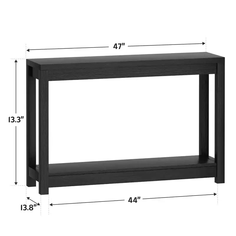 Konsolentisch mit Ablage, 119,4 cm, schmaler Flurtisch hinter dem Sofa