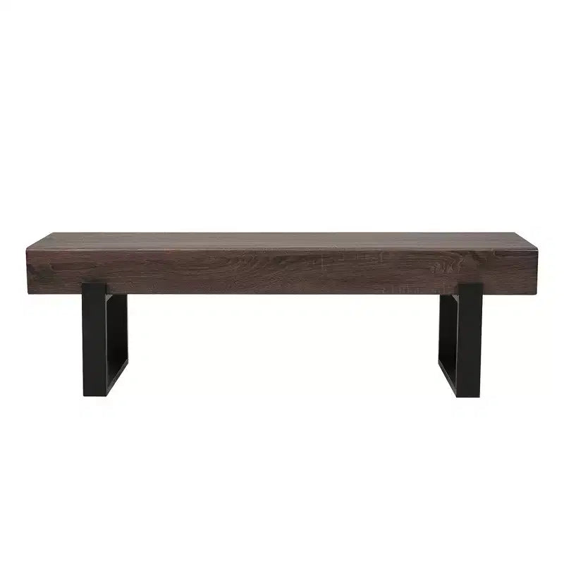 149,9 cm Sitzbank im Landhausstil mit MDF-Platte und Metallbeinen, vielseitig verwendbar