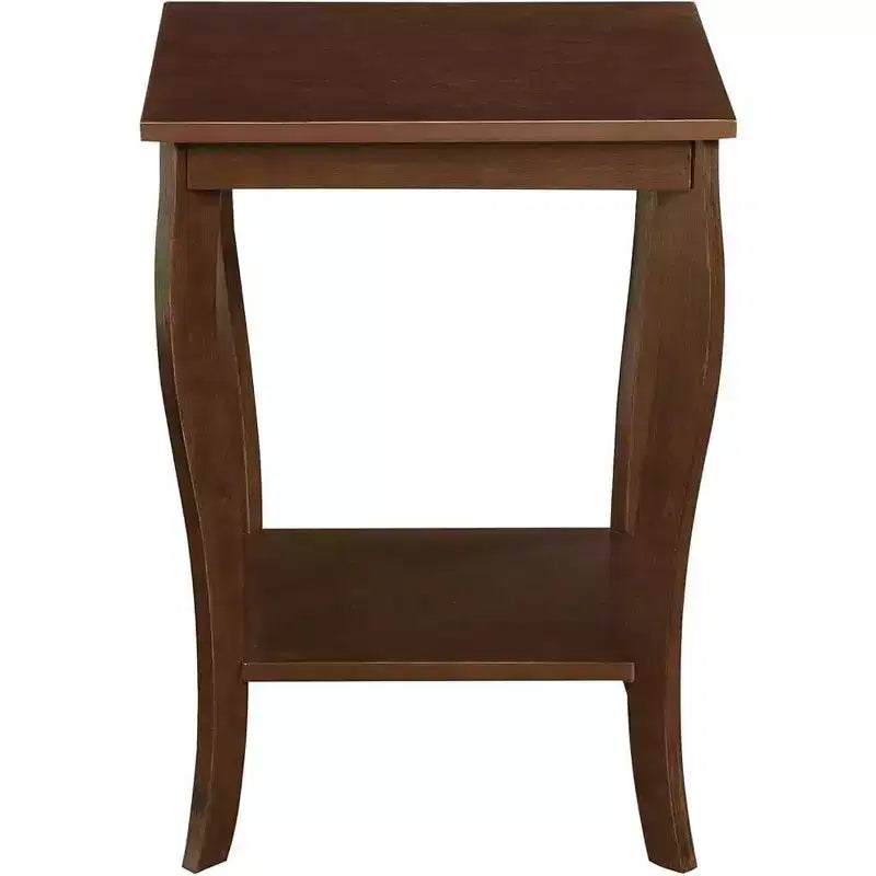 Quadratischer Beistelltisch mit Tischplatte aus Holz, 1-teilig
