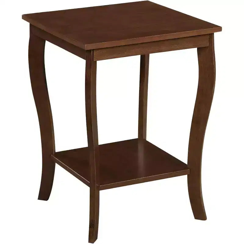 Quadratischer Beistelltisch mit Tischplatte aus Holz, 1-teilig