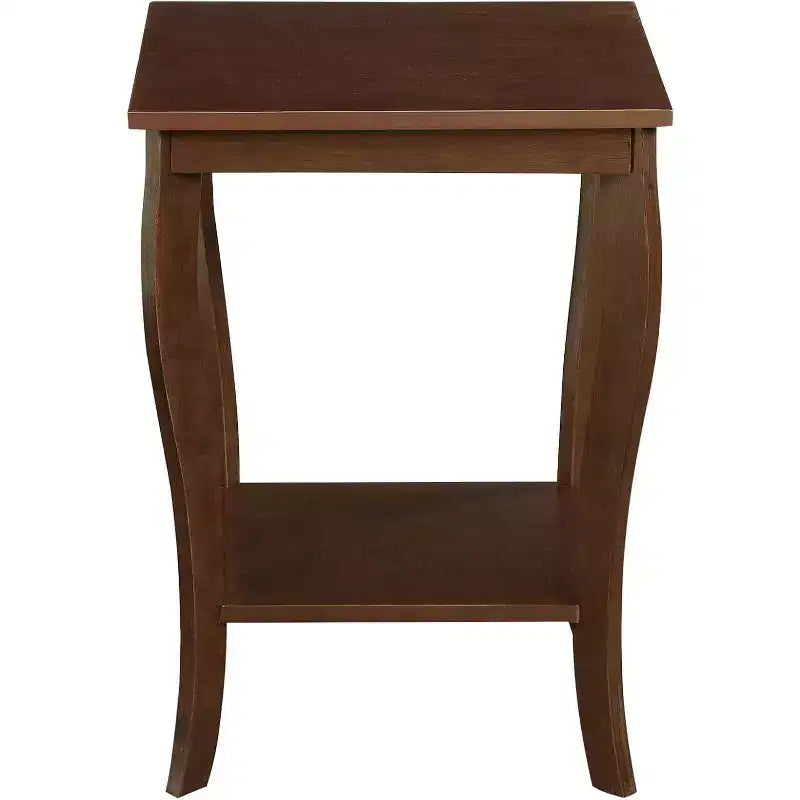 Quadratischer Beistelltisch mit Tischplatte aus Holz, 1-teilig