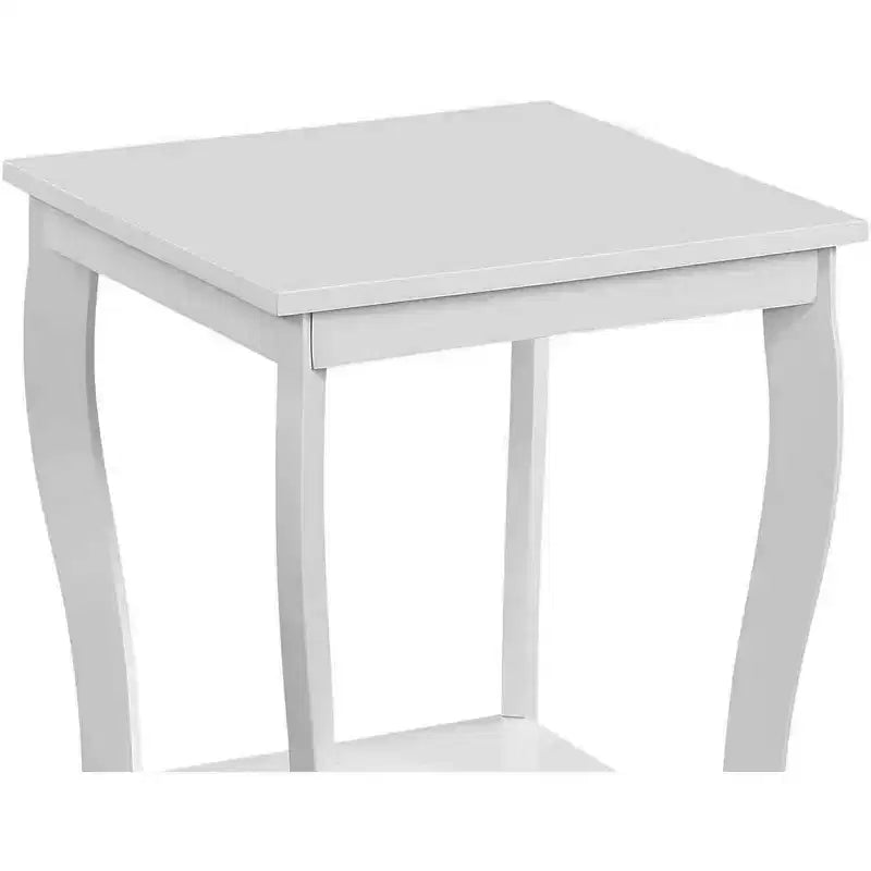 Quadratischer Beistelltisch mit Tischplatte aus Holz, 1-teilig