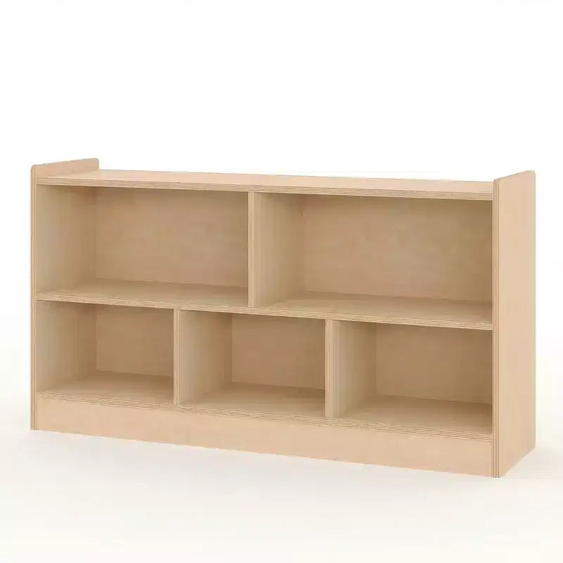 Aufbewahrungsregal aus Holz für Spielzeug, Schul- und Klassenzimmerregal mit 5 Fächern zur Aufbewahrung von Büchern und Spielzeug, einfaches Bücherregal fürs Spielzimmer