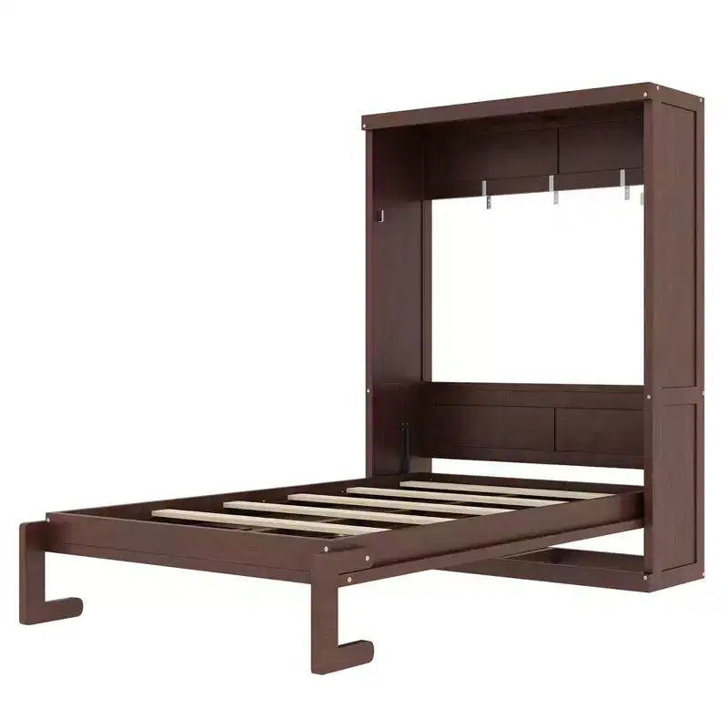Cama abatible con armario plegable