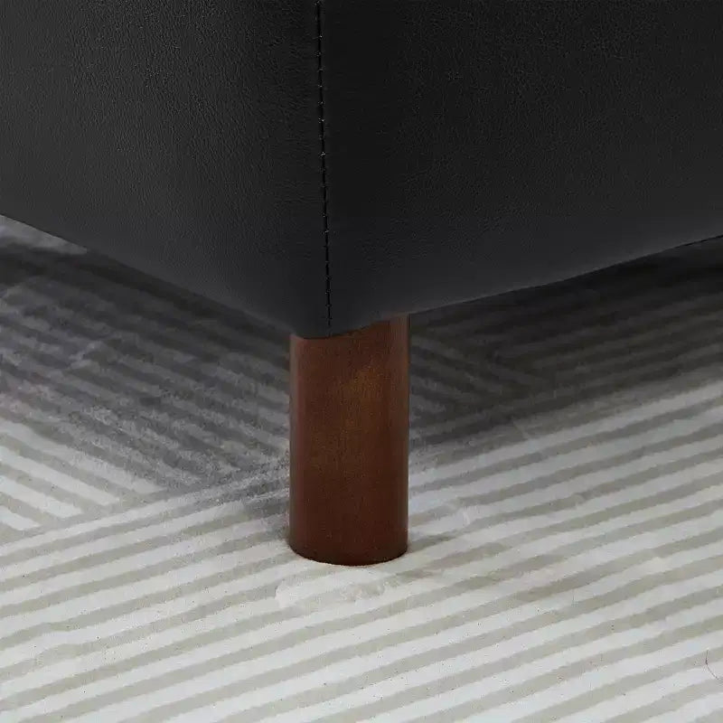 78.5 Mid-Century-Modern-Zweisitzer mit Kunstlederpolsterung