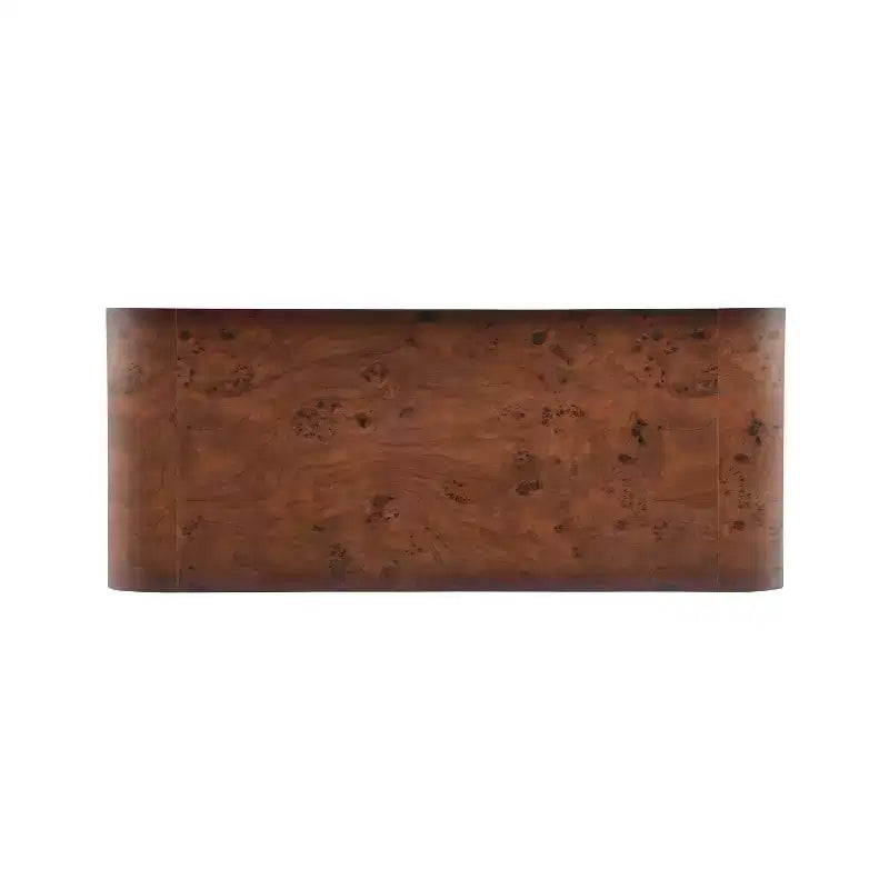 Mesa de centro moderna estilo cascada con bordes curvos