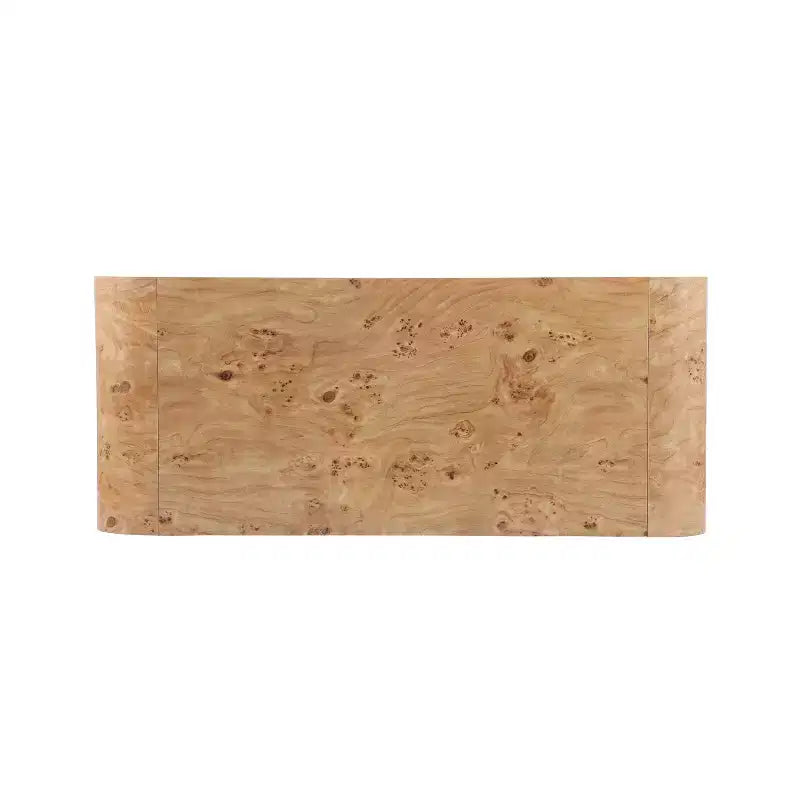 Mesa de centro moderna estilo cascada con bordes curvos