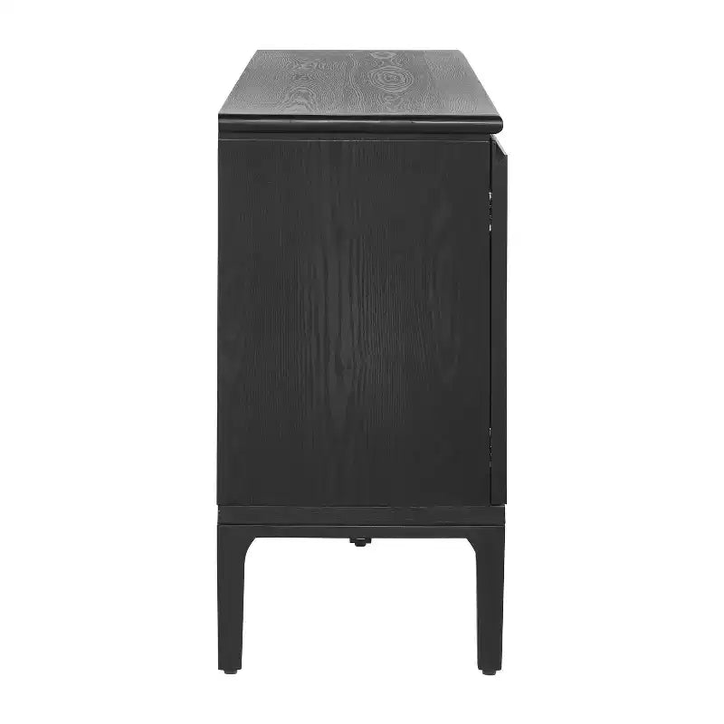 59'' modernes Sideboard mit 4 Türen und Kautschukholzbeinen