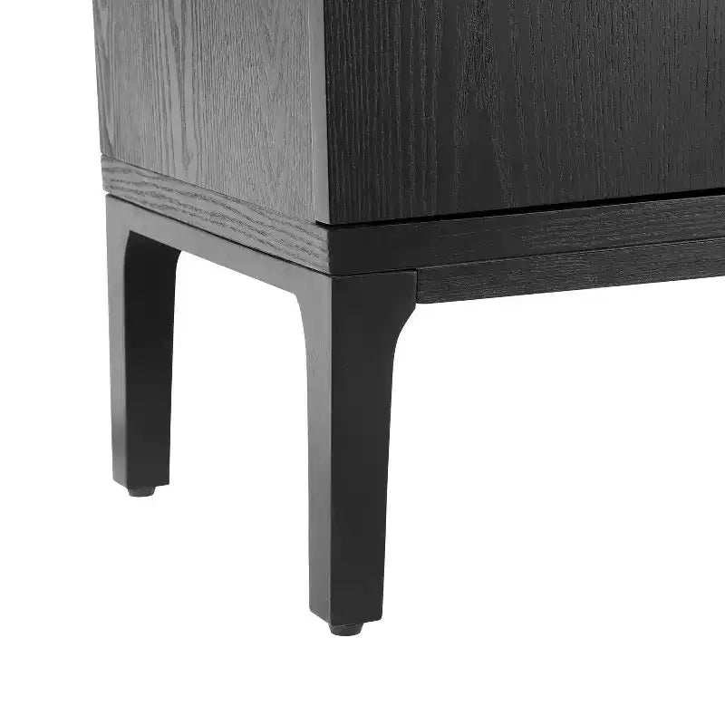 59'' modernes Sideboard mit 4 Türen und Kautschukholzbeinen