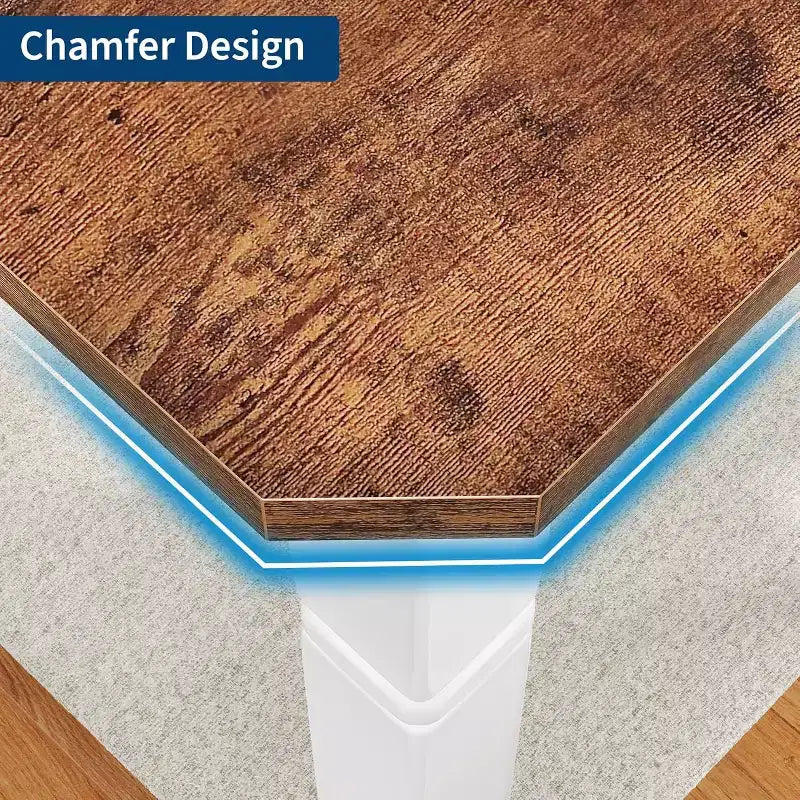 Mesa de comedor industrial larga para 6-8 personas, mesa de cocina rectangular de madera con estructura metálica resistente, estilo moderno de casa de campo, para comedor y cocina
